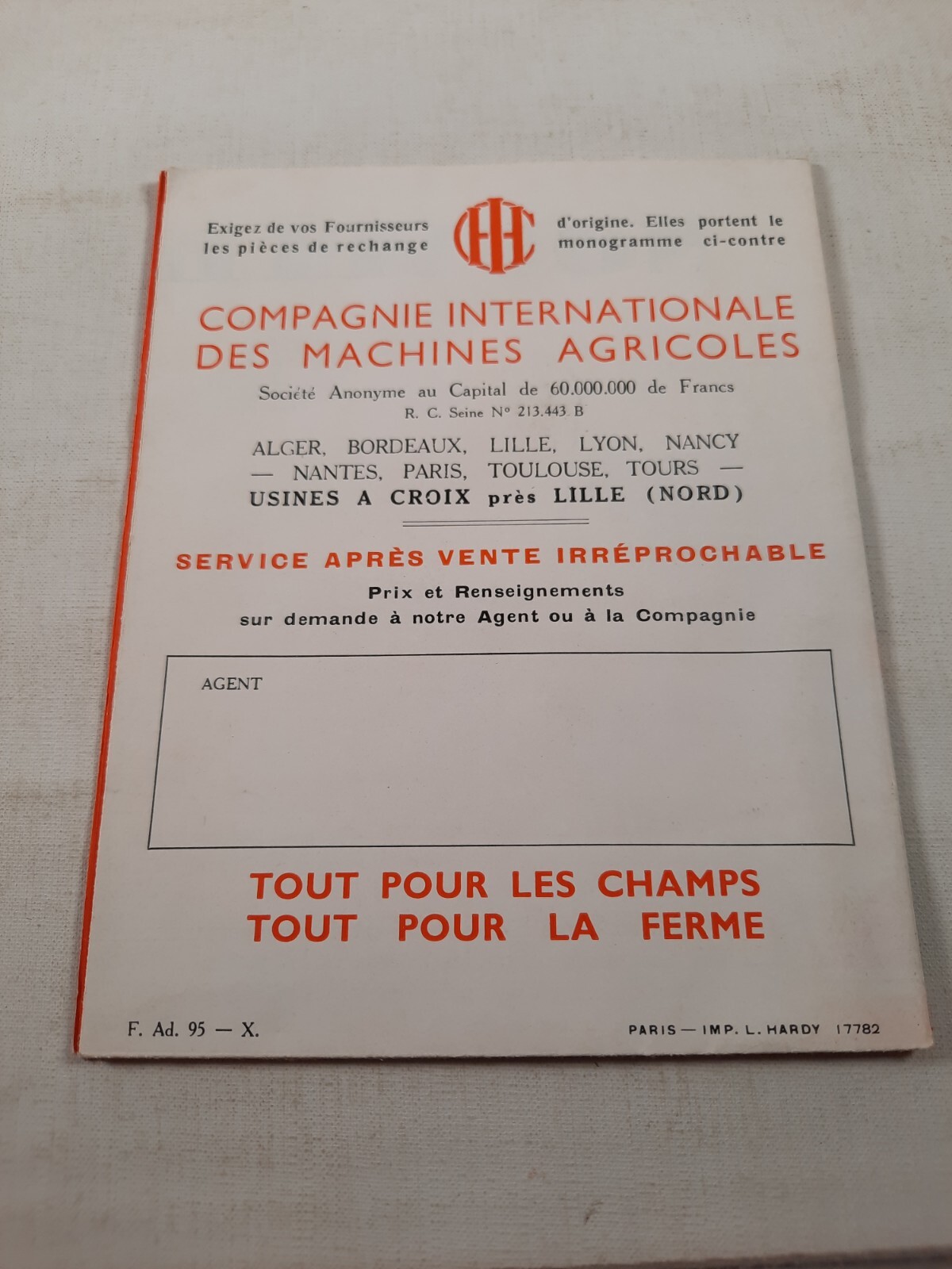Vtg deering john deer horse drawn new binder 5 advertisement nouvelle lieuse