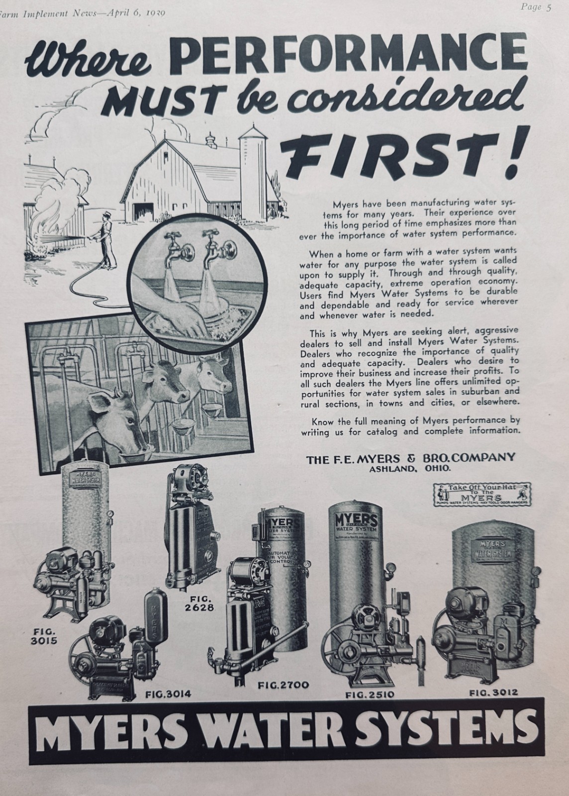 Lot of (3) Early Myer&rsquo;s Water Pump And Sprayer Farm Equipment Ads (#5062)