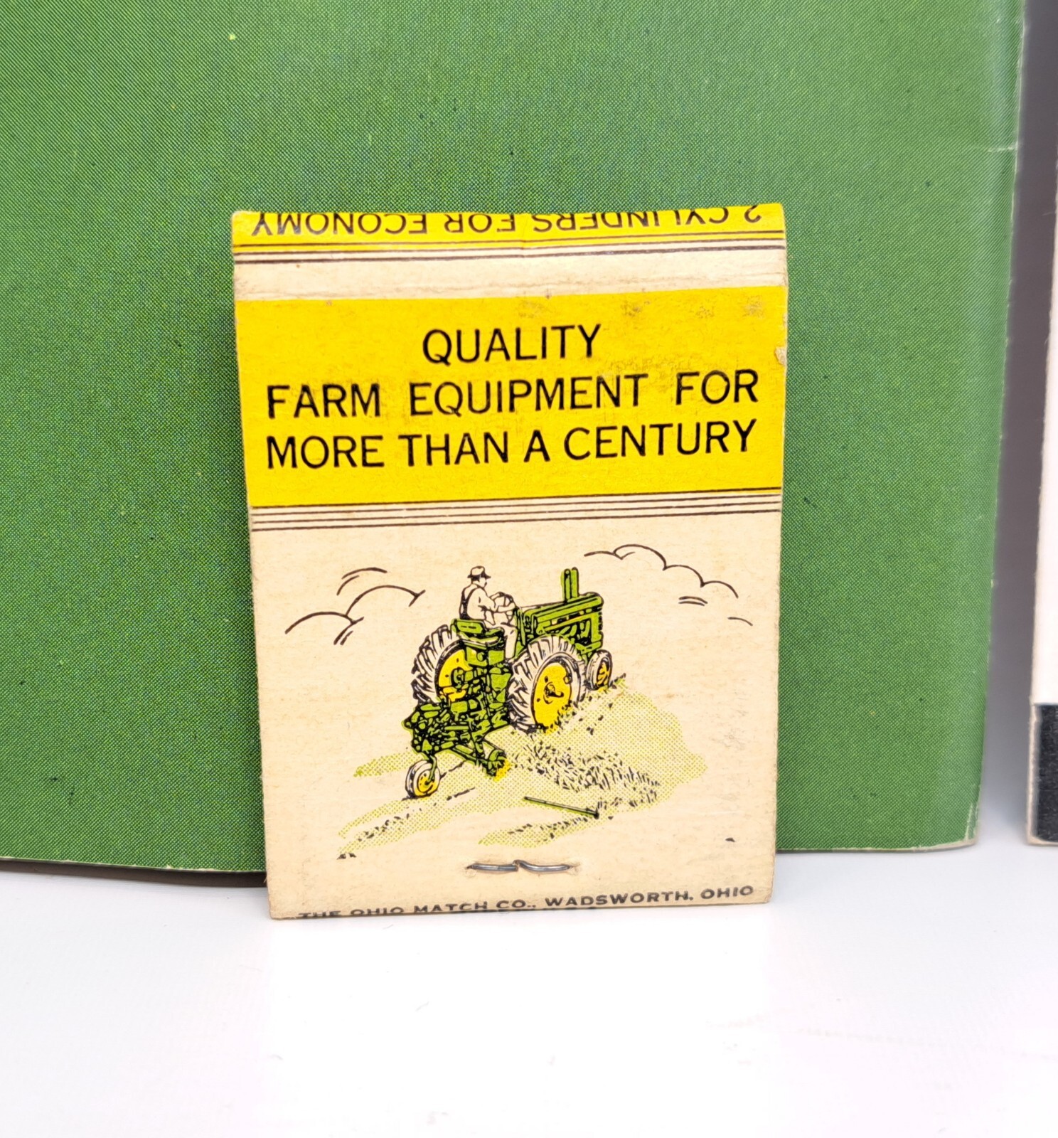 VINTAGE JOHN DEERE AD PAMPHLET BOOKLET MATCHBOOK COVER MARSH-ALLEN CO. BARRE VT