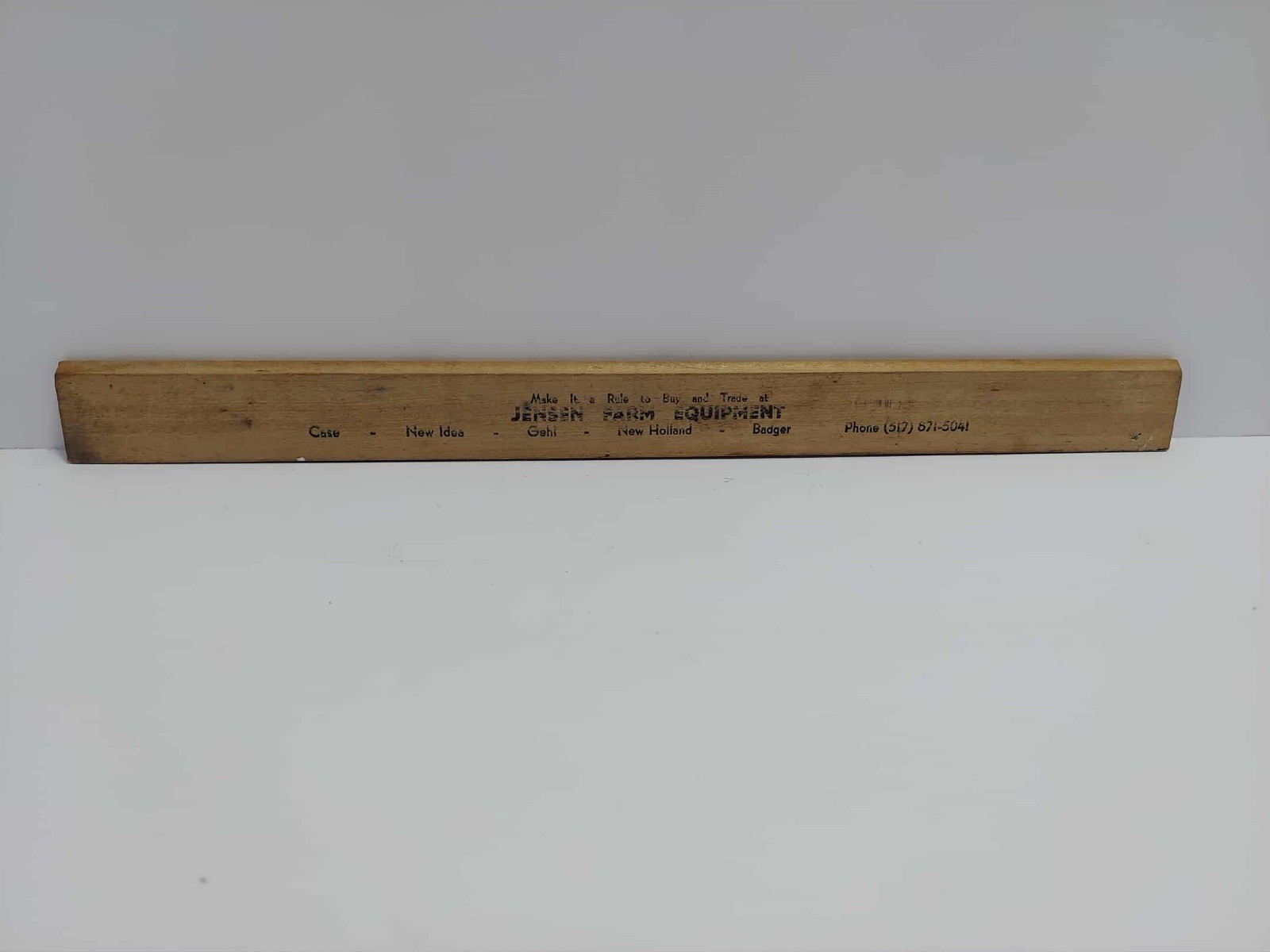 Vrg Jensen Farm Equipment MI Wood Ruler Gehl CASE New Idea New Holland Badger