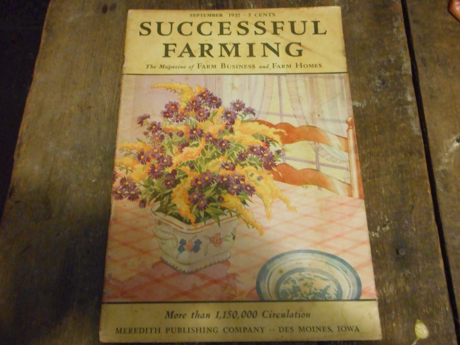 ** Antique 1932 Successful Farming Magazine 5 Cents September Issue **