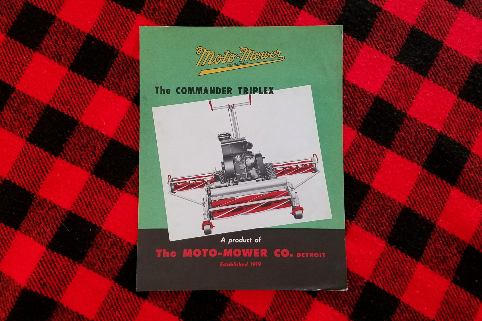 1930s Moto-Mower Reel Lawn Mower Detroit Brochure Garden Tractor Farm Catalog
