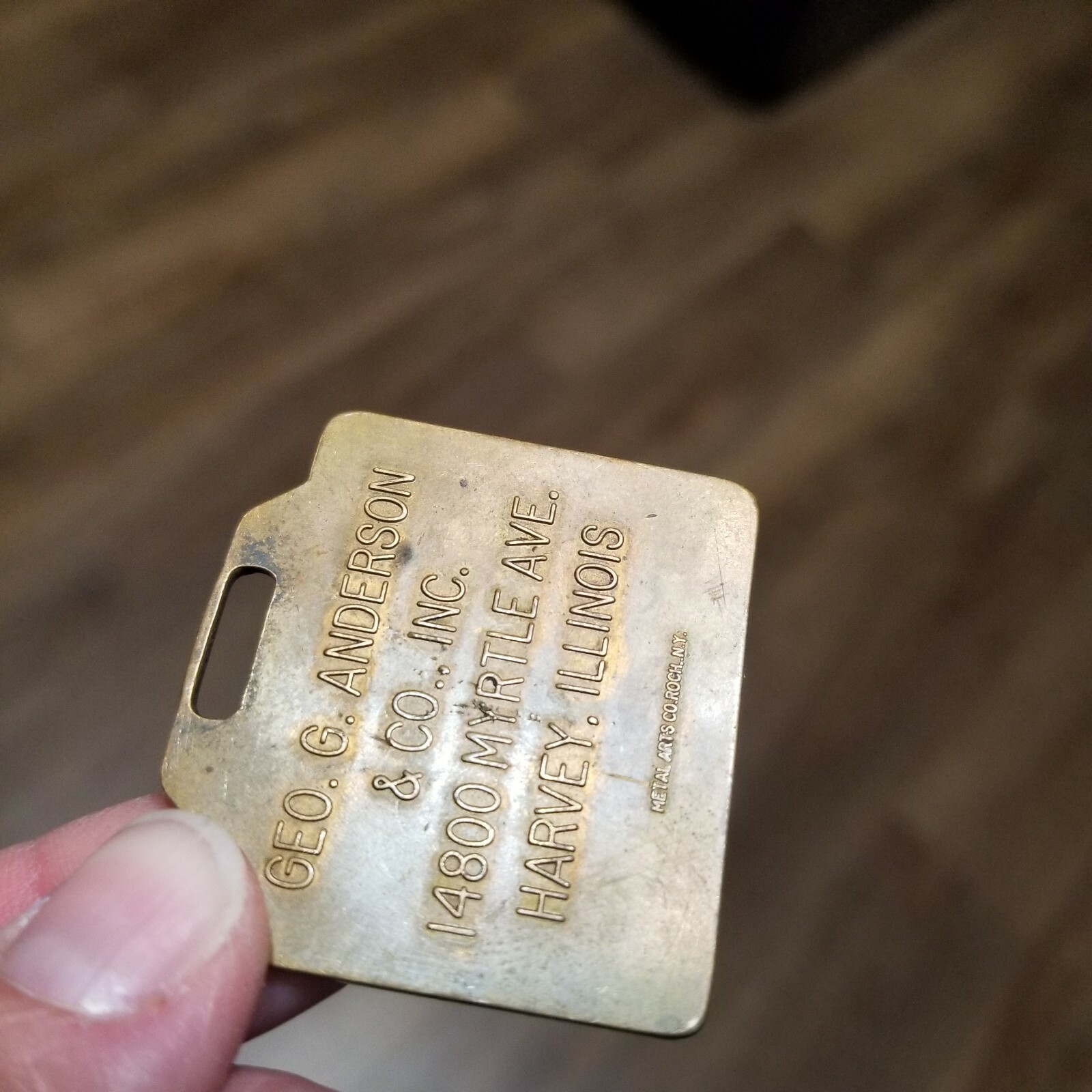 MICHIGAN Tractor Shovels Clark Equipment Watch Fob Geo. Anderson Harvey, IL