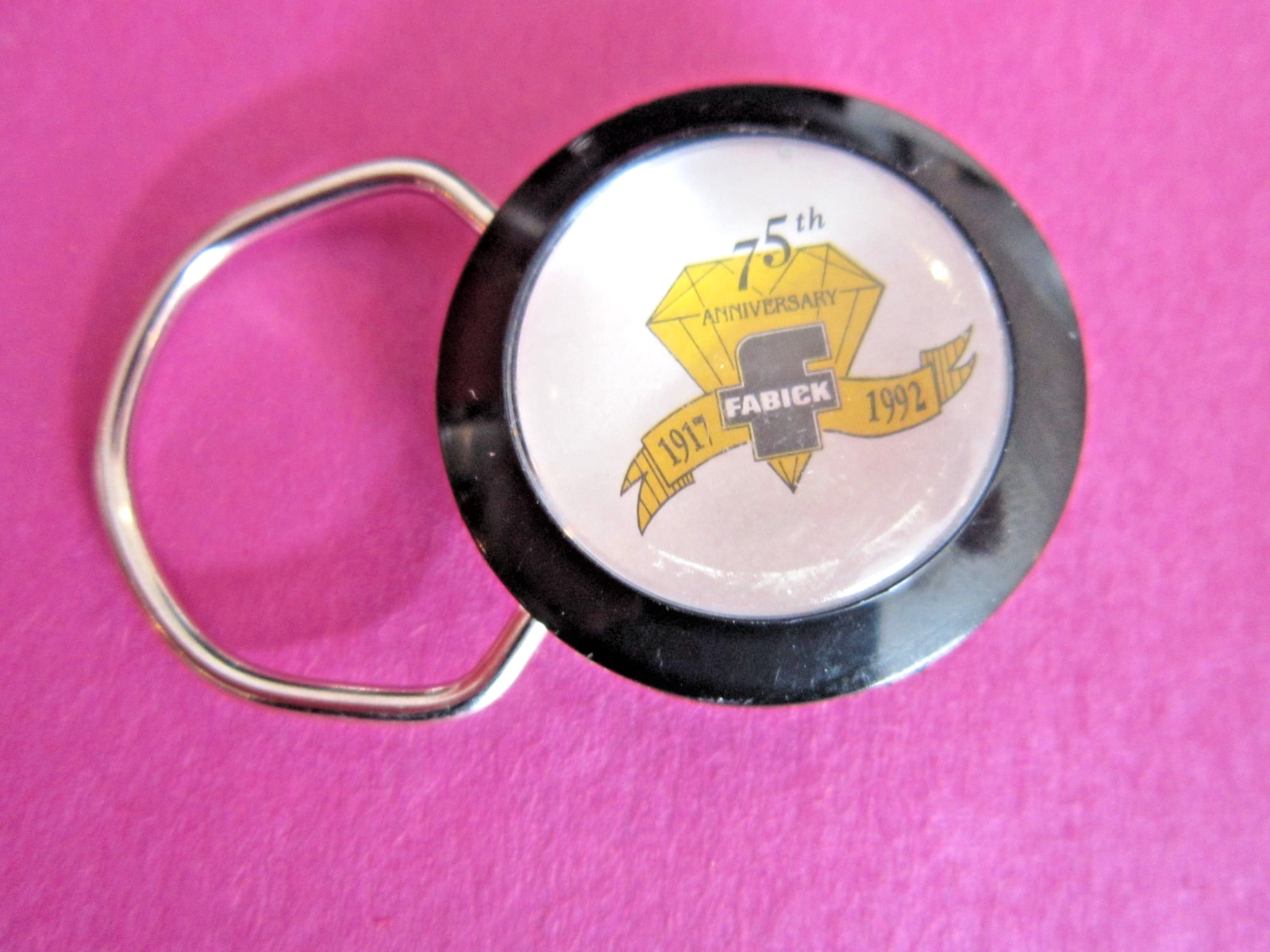 Vintage Fabick Tractor Company 1917-1992 Salem Illinois Advertising Keychain