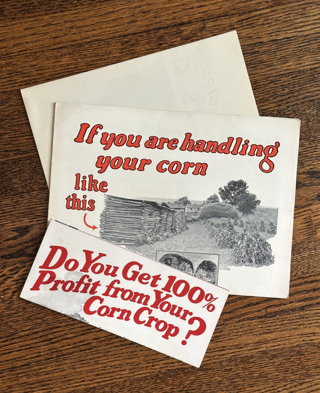 1930s Martin Steel CORN CRIB Farm Advertising Poster Rat Graphic MANSFIELD OH
