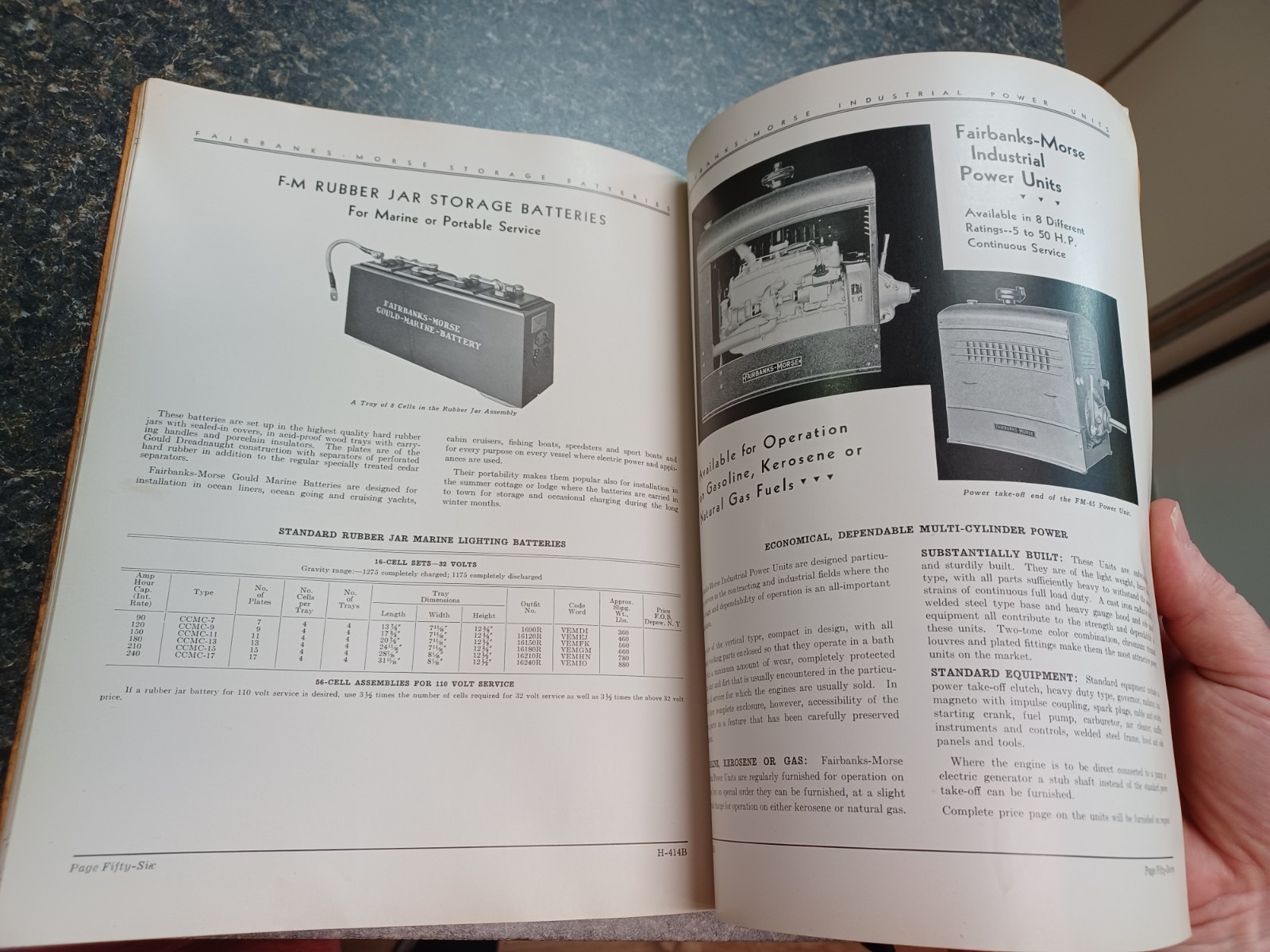 1937 H414B Fairbanks Morse Dealer Product Line Catalog Pumps Batteries Windmills