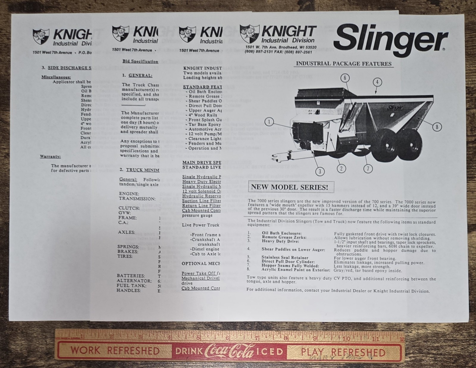 Knight Slinger Sludge And Organic Waste Applicator Vintage Advertising Brochure