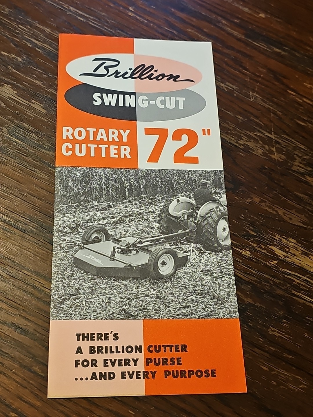 Brillion 72 Inch Rotary Cutter Dealers Sales Brochure Foldout