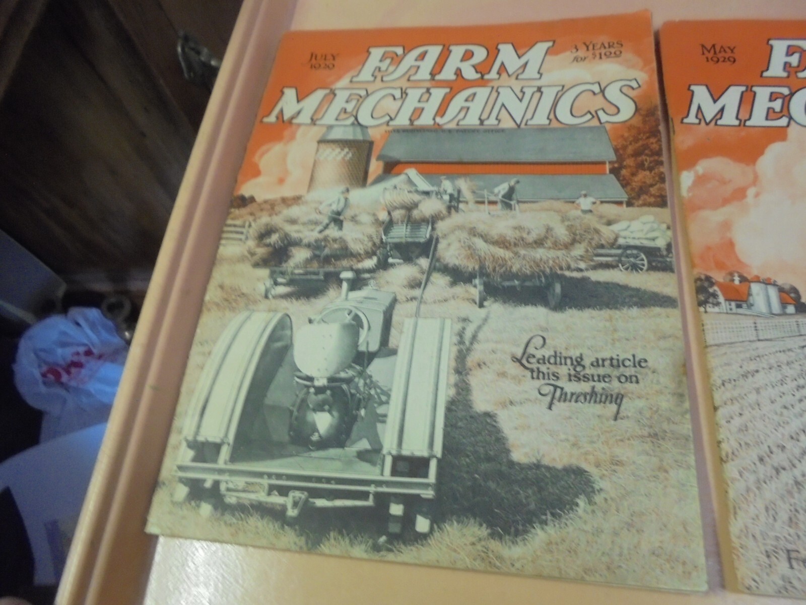 Vintage Lot of Four 1929 Farm Mechanics Magazines