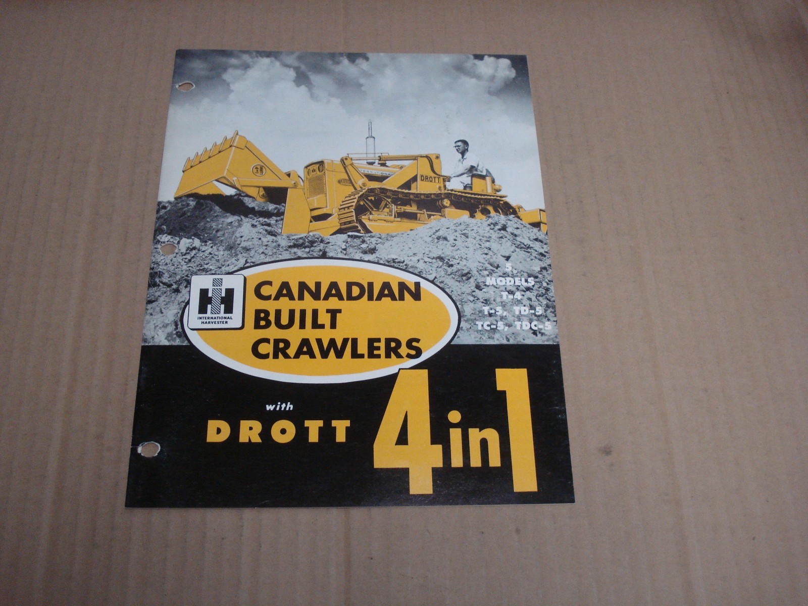 International Canadian Built Crawlers Brochure T-4, T-5, TD-5, TC-5, T DC-5