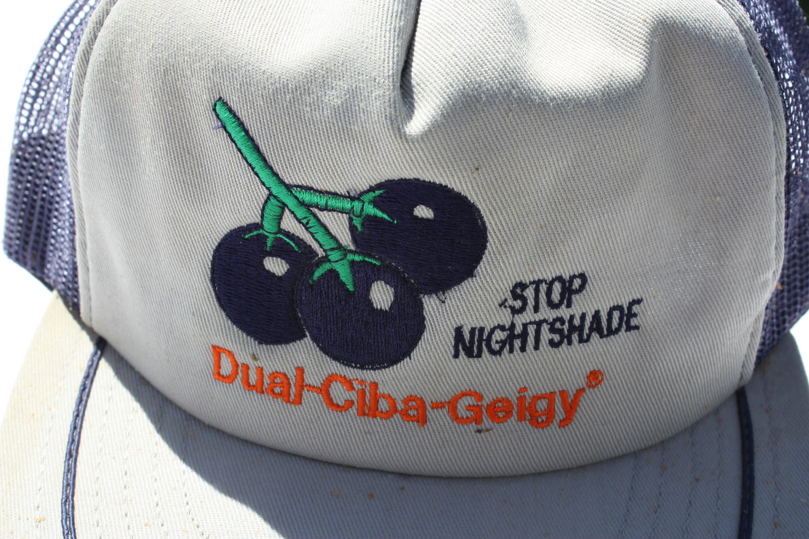 Ball Cap Hat – Dual-Ciba-Geigy – Stop Nightshade – Farm Herbicide (H1153)