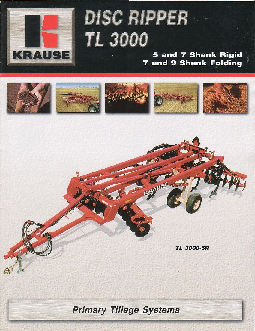 Farm Implement Brochure – Krause – TL 3000 series – Disc Ripper (F2684)