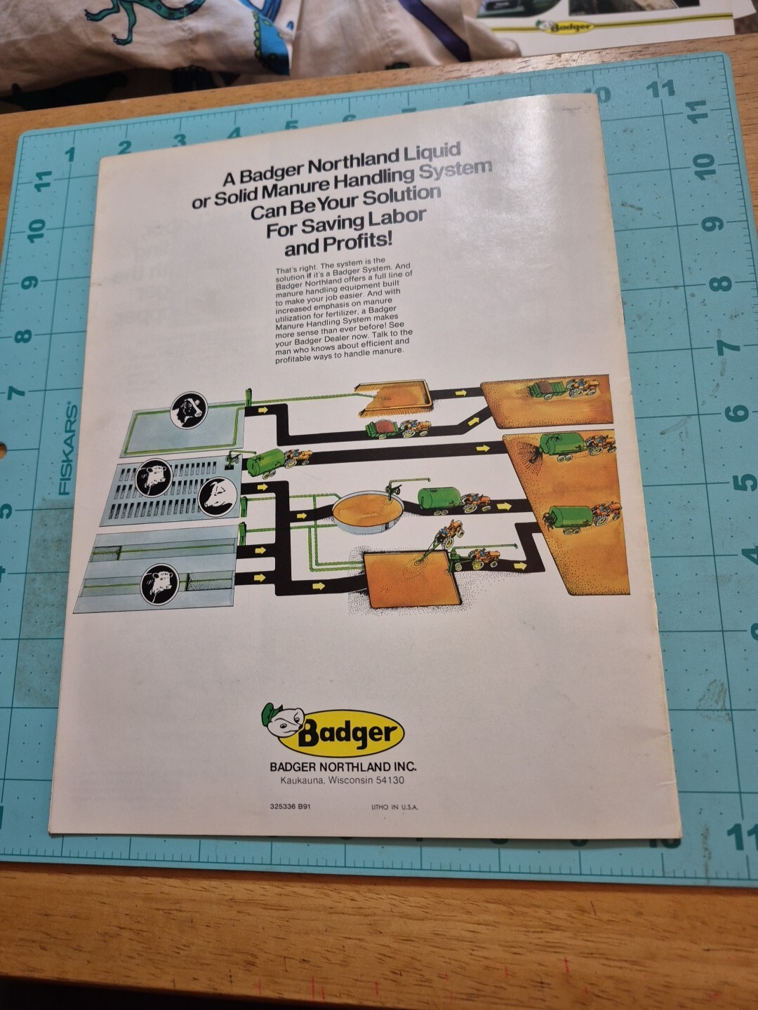 1980&rsquo;s? BADGER Northland Manure Handling Systems Brochure 14 Pages