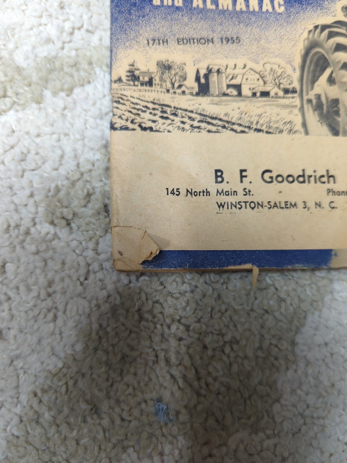 B F Goodrich Farmers Handbook And Almanac 1955 Tires Farmer Advertising Farming