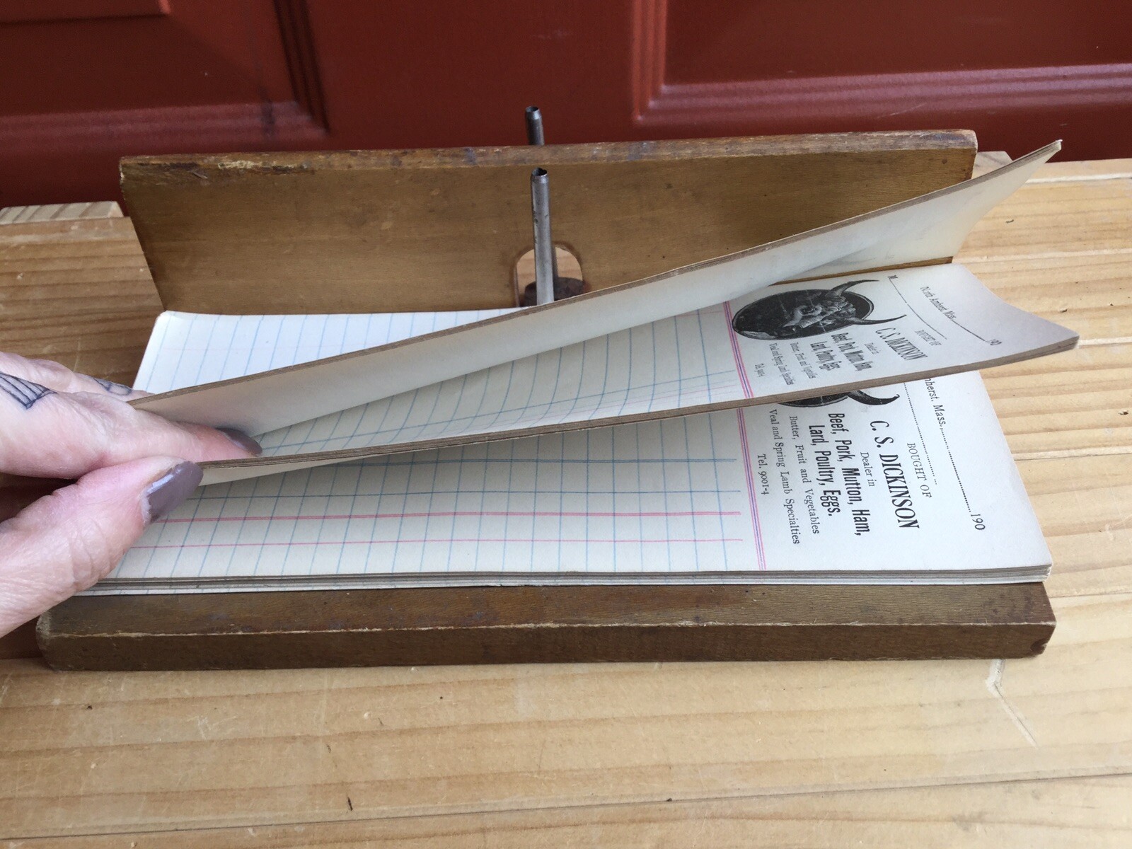 Antique 1900s NOS Bill Invoice Pad Agriculture Advertising C.S. DICKINSON Farm