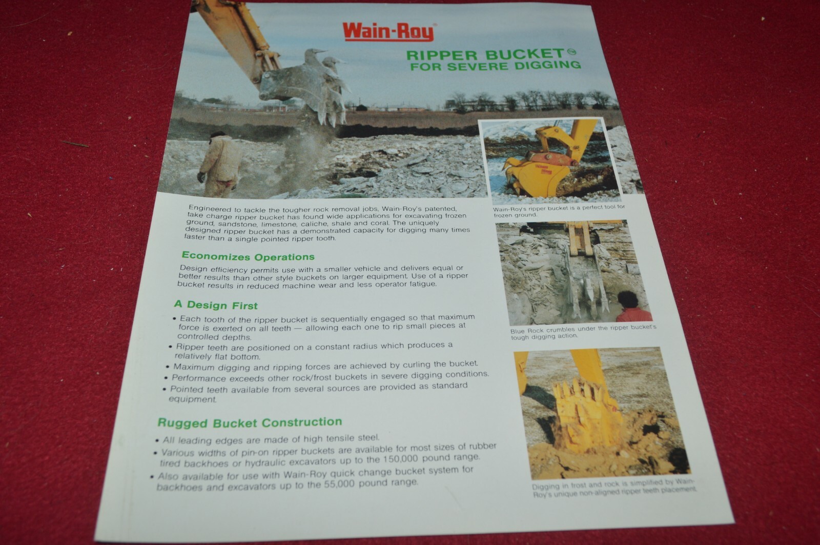 Wain Roy Ripper Bucket Brochure DCPA14