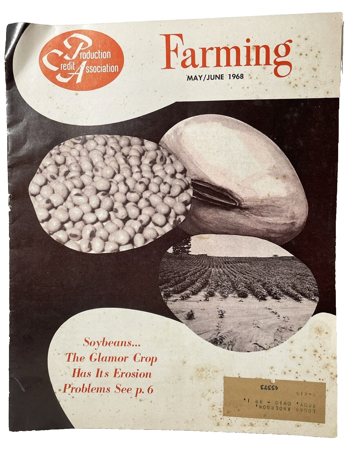 1968 Farming Magazine Ohio Farm Advertising Production Credit Association Vintag