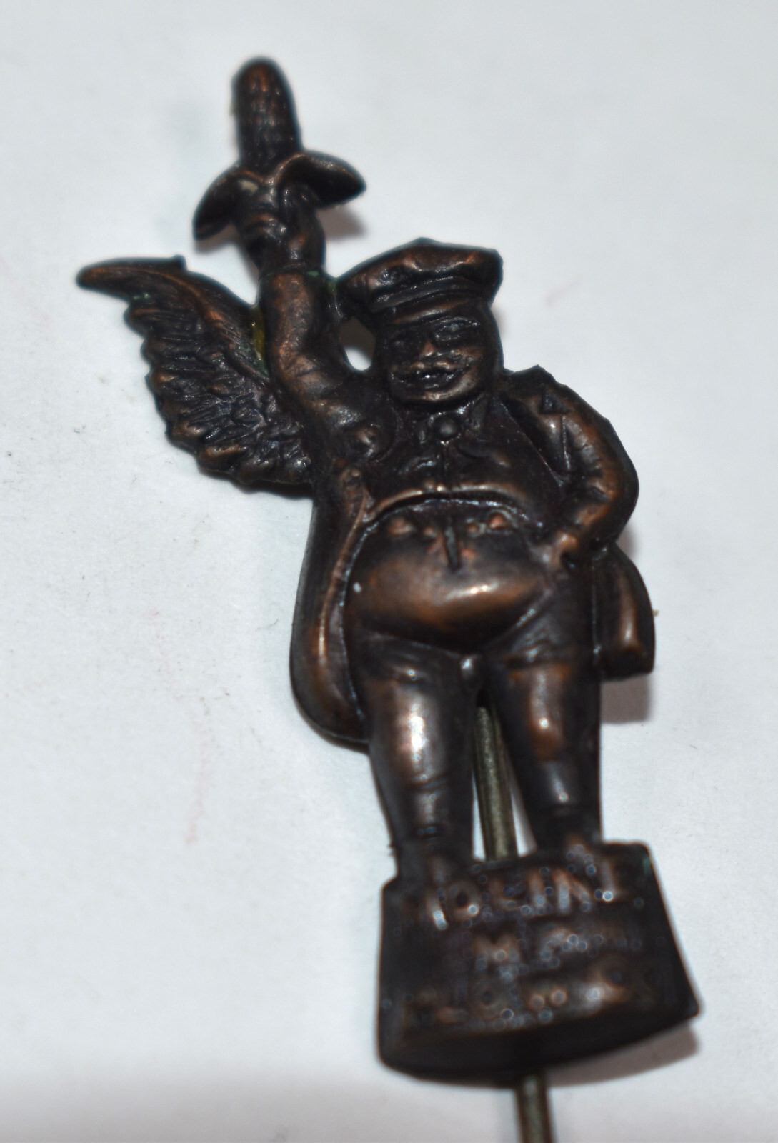 Vintage Moline MP Plow Company Flying Dutchman Corn Advertising Stickpin