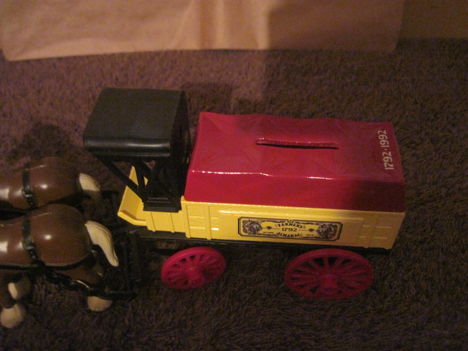 ERTL Farmer&rsquo;s Almanac Horse and Delivery Wagon, Very Good Condition