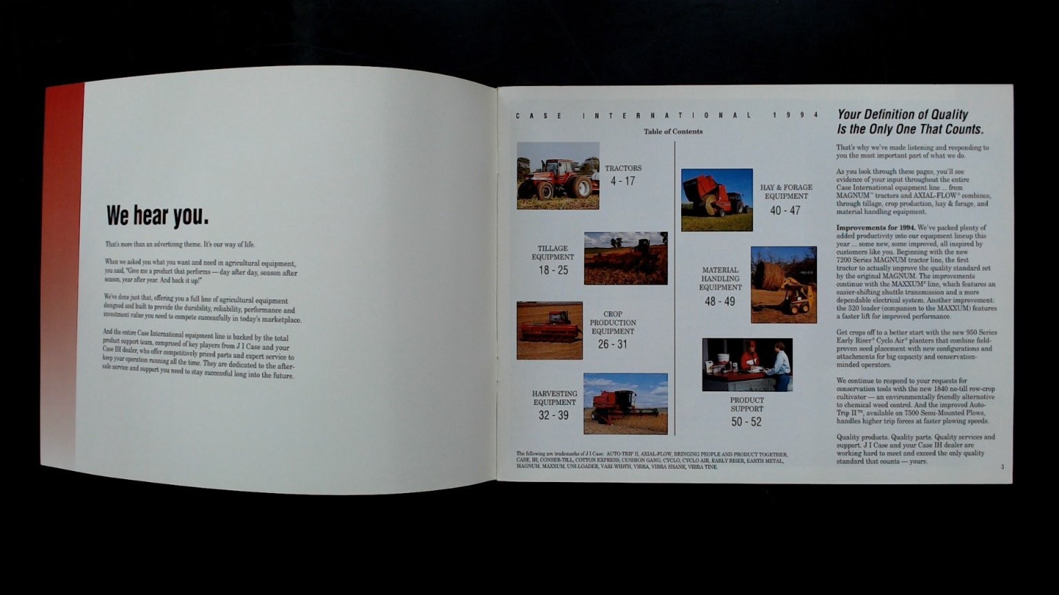 Case International 1994 Buyer&rsquo;s Guide Agricultural Brochure Vintage
