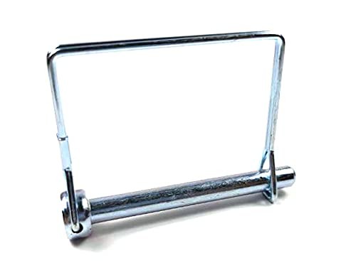 (Silver) 10 Pieces Square Pto Pin 3/8 Inch (9.21MM) Heavy Duty Trailer Coupler P