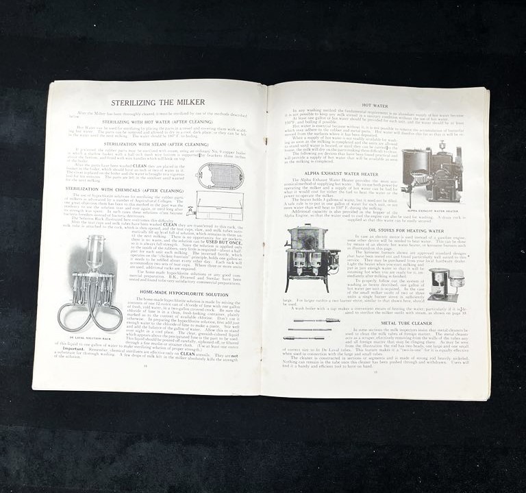 1928 DeLaval Milker Instruction Manual for Operation and Care