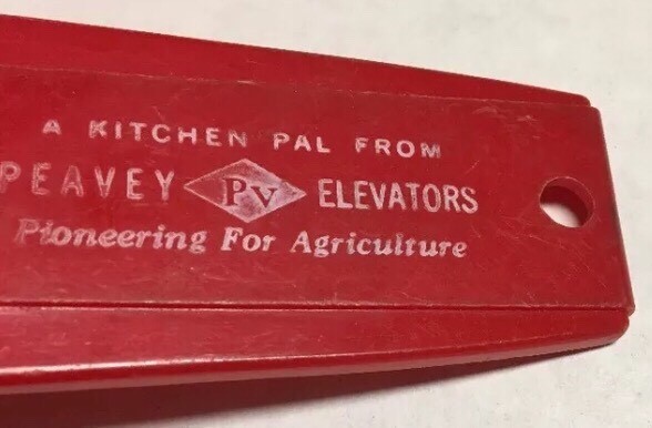 Vtg Peavey Elevators Mini Hand Strainer Agriculture Farming Advertising Promo