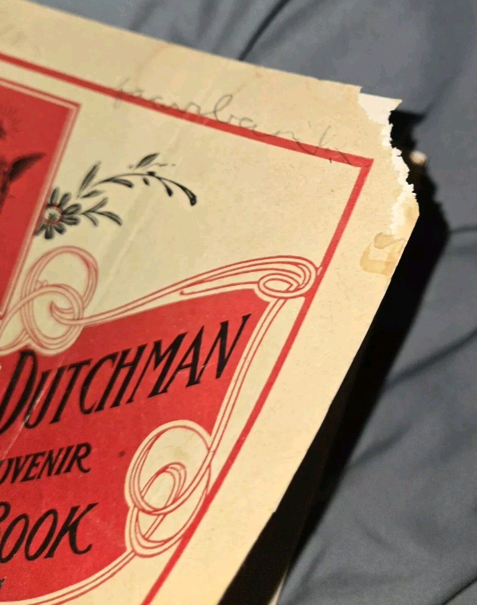Flying Dutchman Song Book Moline Plow Co Moline, IL C A Leech MAQUOKETA Iowa Ia