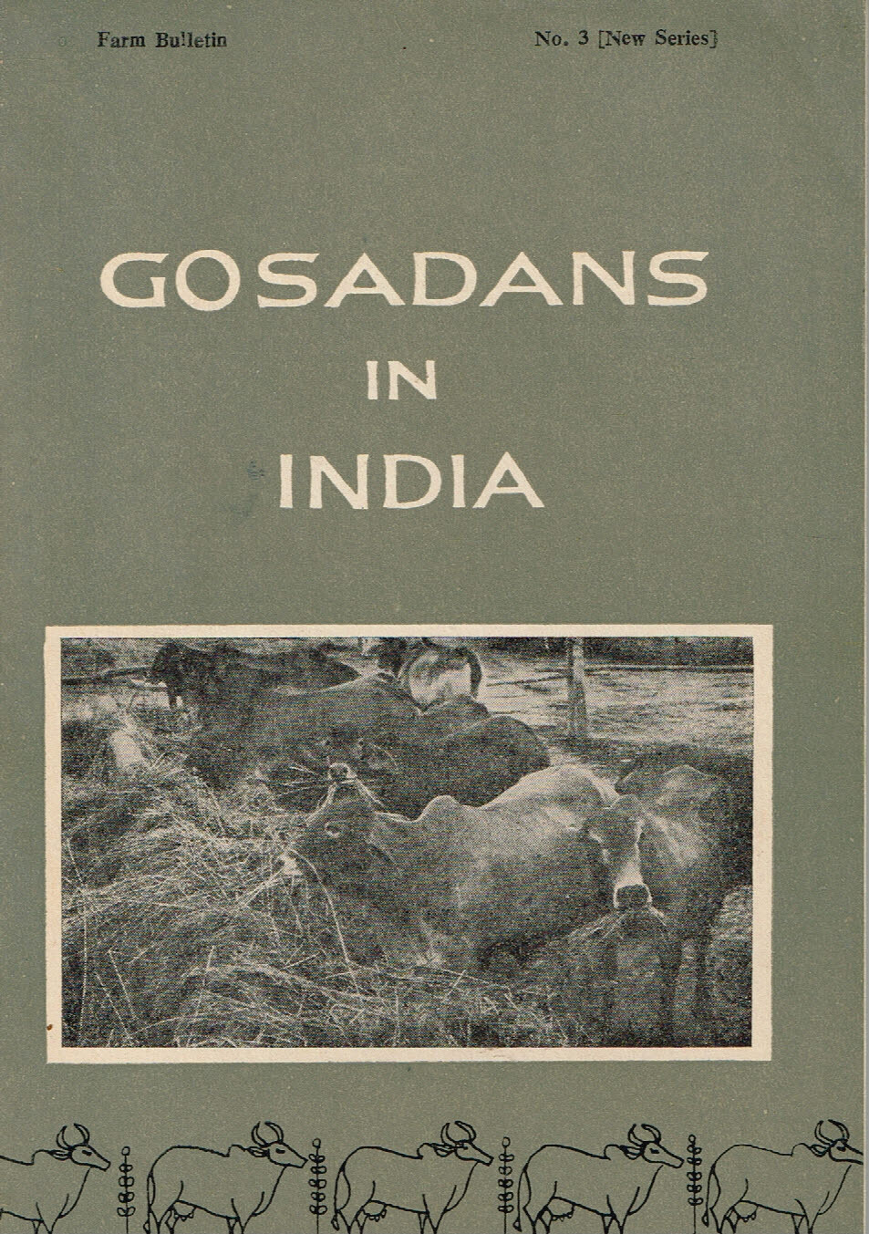 Vintage 1960s Farm Brochure India New Delhi Cosadans in India