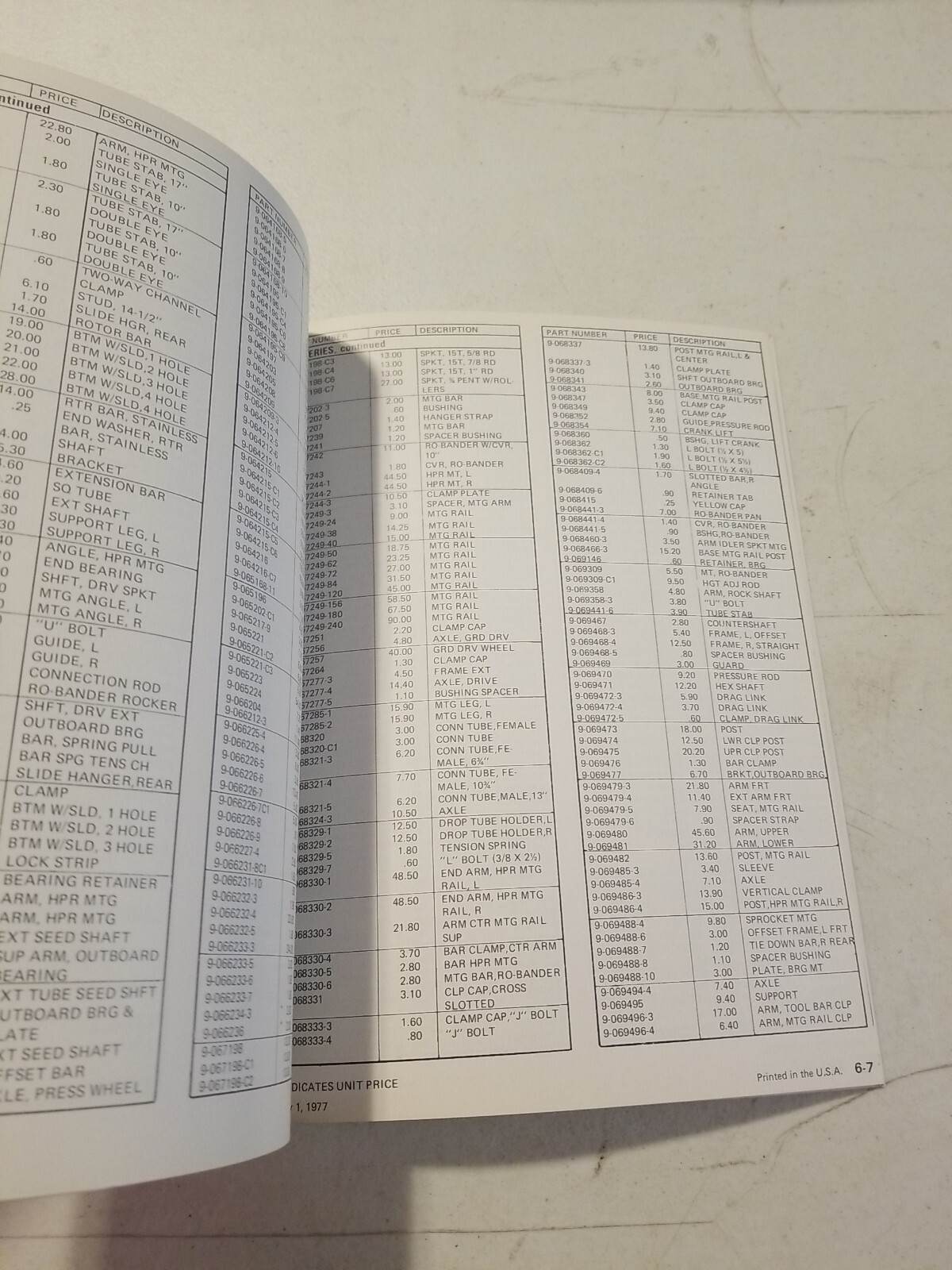 Original 1977-78 GANDY Farm Equipment Catalog Price List Brochure