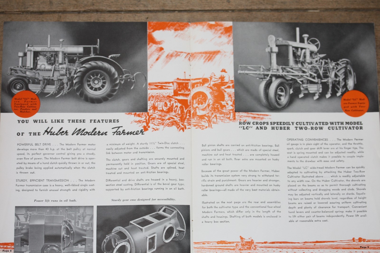 « The Powerful HUBER Modern Farmer » Catalog, Models L and LC, Early 1940&rsquo;s