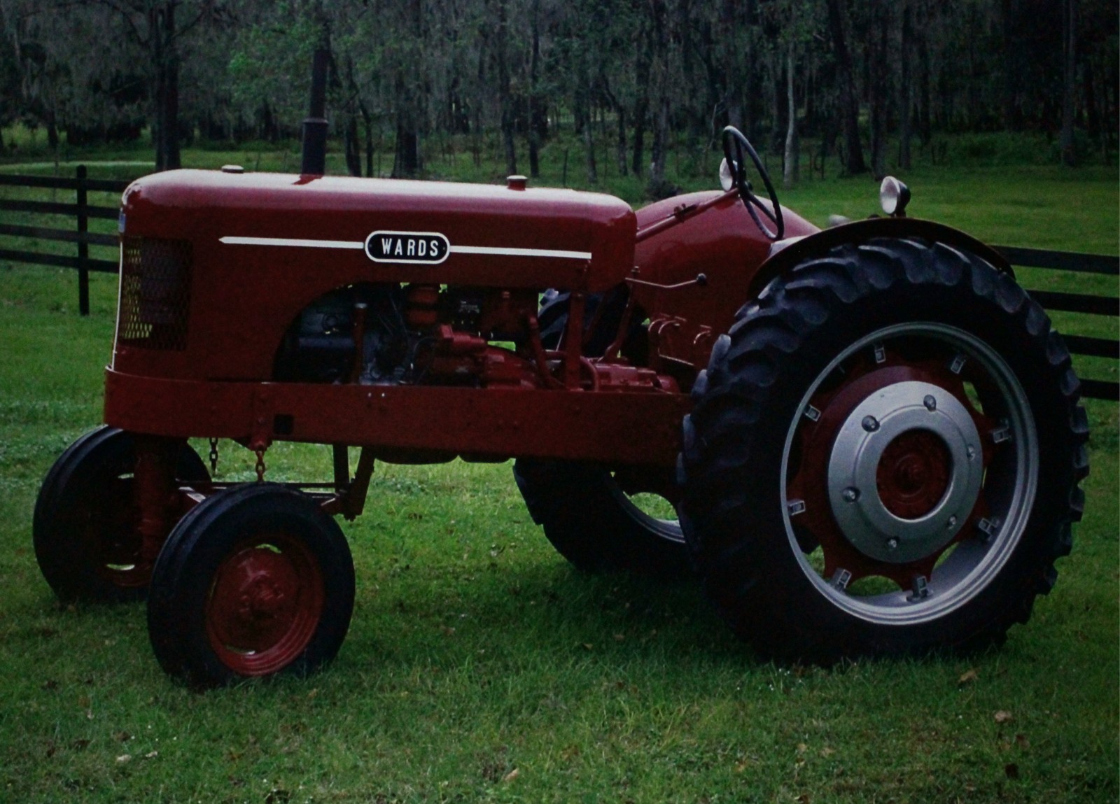 Montgomery Ward Tractor Vintage Picture Wall Art Country Farming Decor