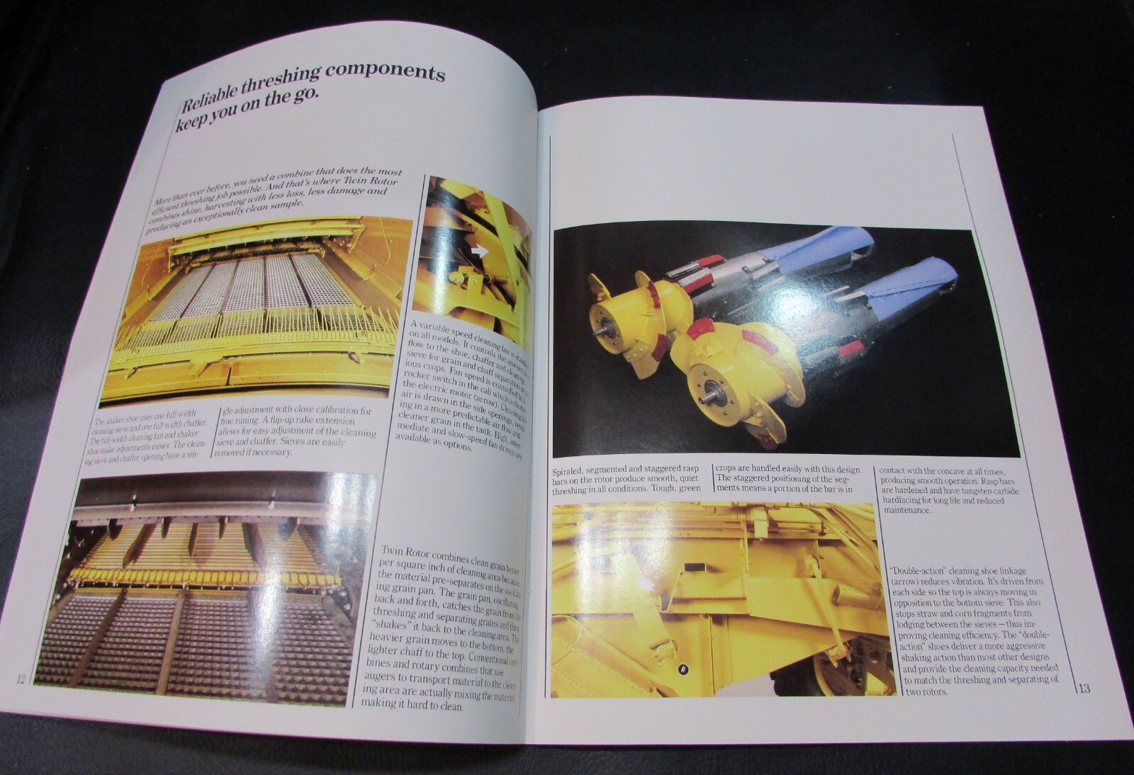 New 1988 Ford New Holland Versatile Twin Rotor Combine Windrow TR 86-96 Booklet