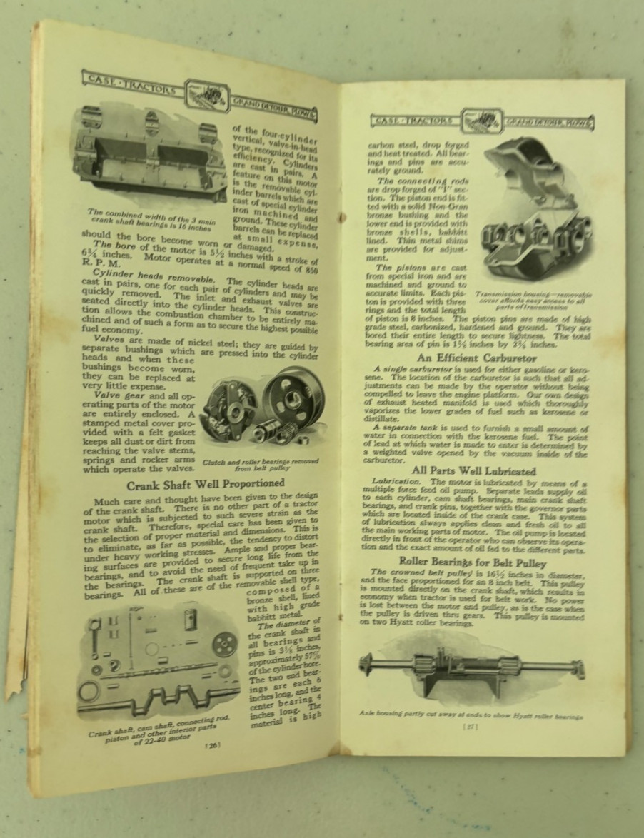 Case Kerosene Tractor & Grand Detour Plows Brochure DCPA26