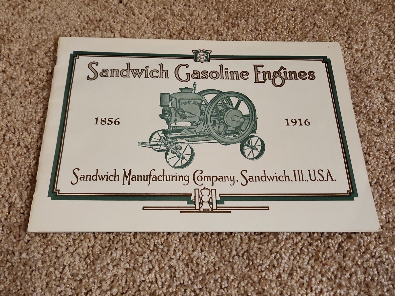 Sandwich Gasoline Hit Miss Engines Catalog Reprint