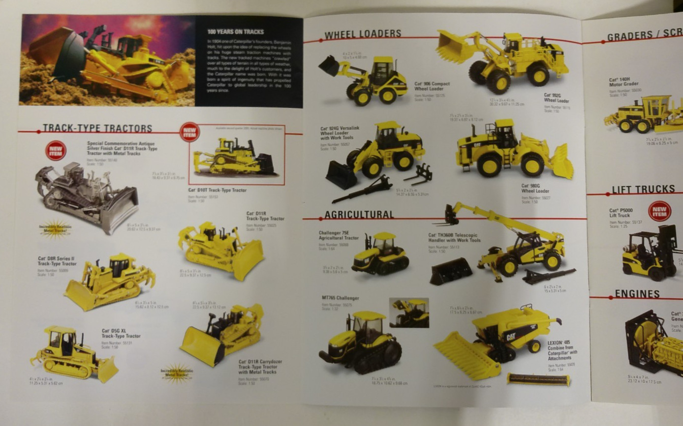 Lot of 4 CAT Norscot Scale Model Replicas Catalogs 2002-2005