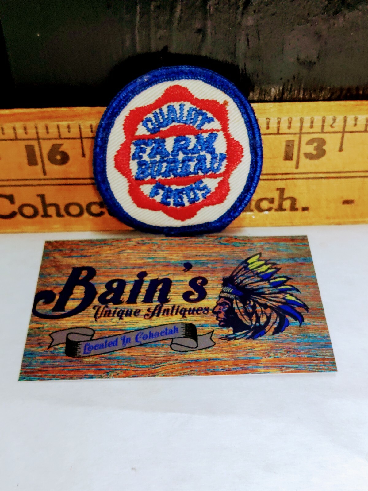 Vintage Farm Bureau Quality Feeds Embroidered Sew on Patch 2&Prime;, Agricultural GUC