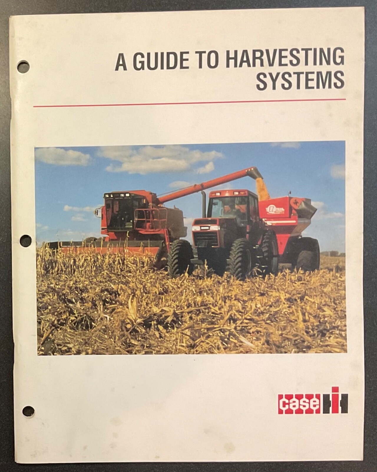 CASE-IH Salesman’s Brochure “A Guide to Harvesting Systems”. Rare Original. 1992