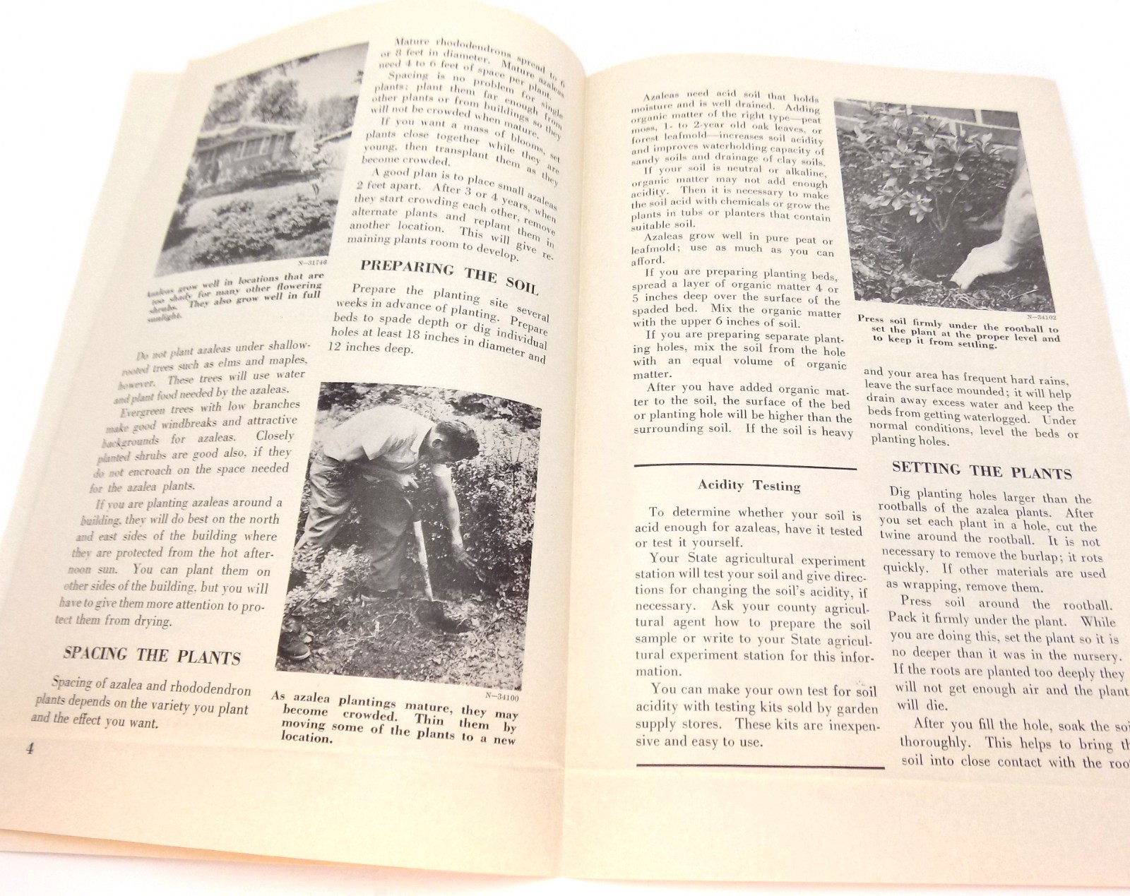Vntg Growing Azaleas & Rhododendrons US Dept Ag Home & Garden Bulletin # 71 1960