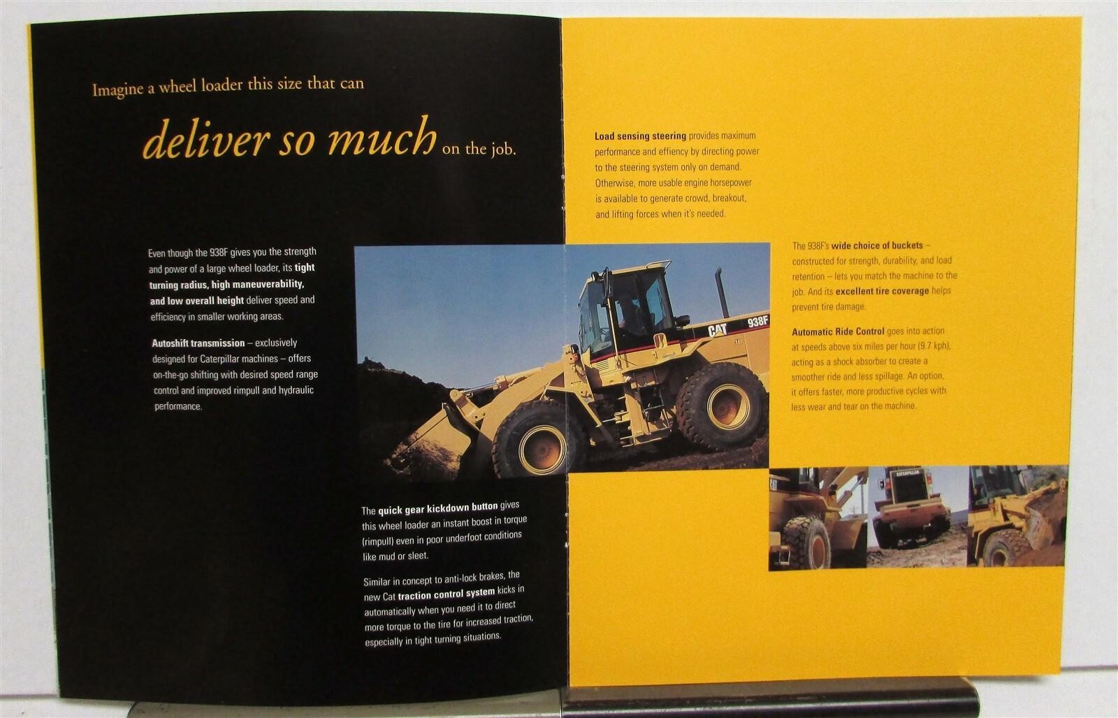 1994 Caterpillar 938F Wheel Loader Specifications Construction Sales Brochure