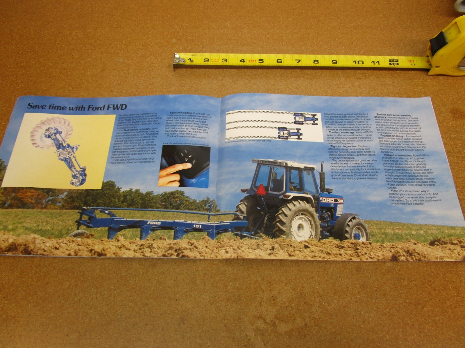 1986 ? Ford Tractor 7710 7610 6610 5610 catalog sales brochure 24pg ORIGINAL
