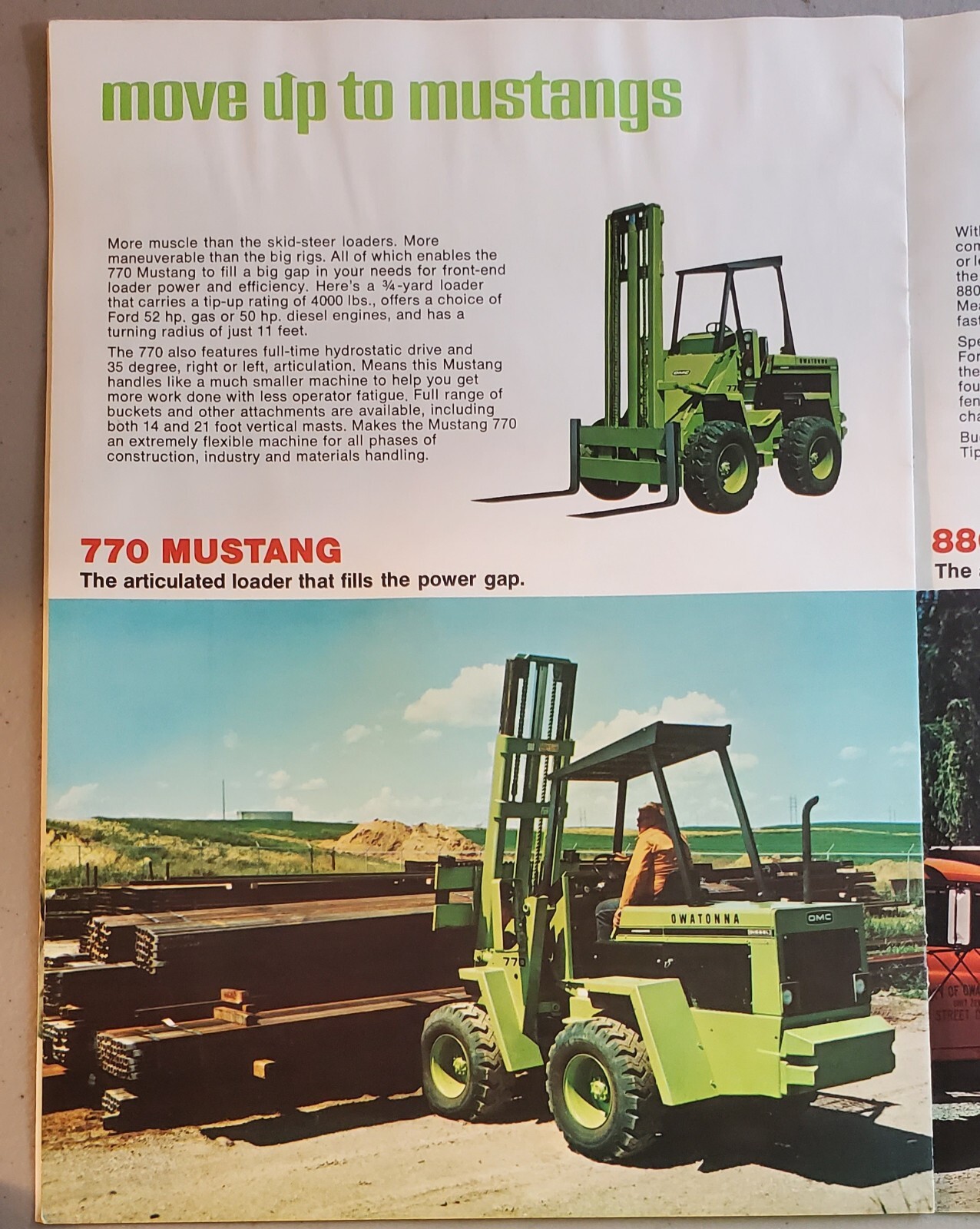 Vintage OMC Owatonna Equipment Brochure