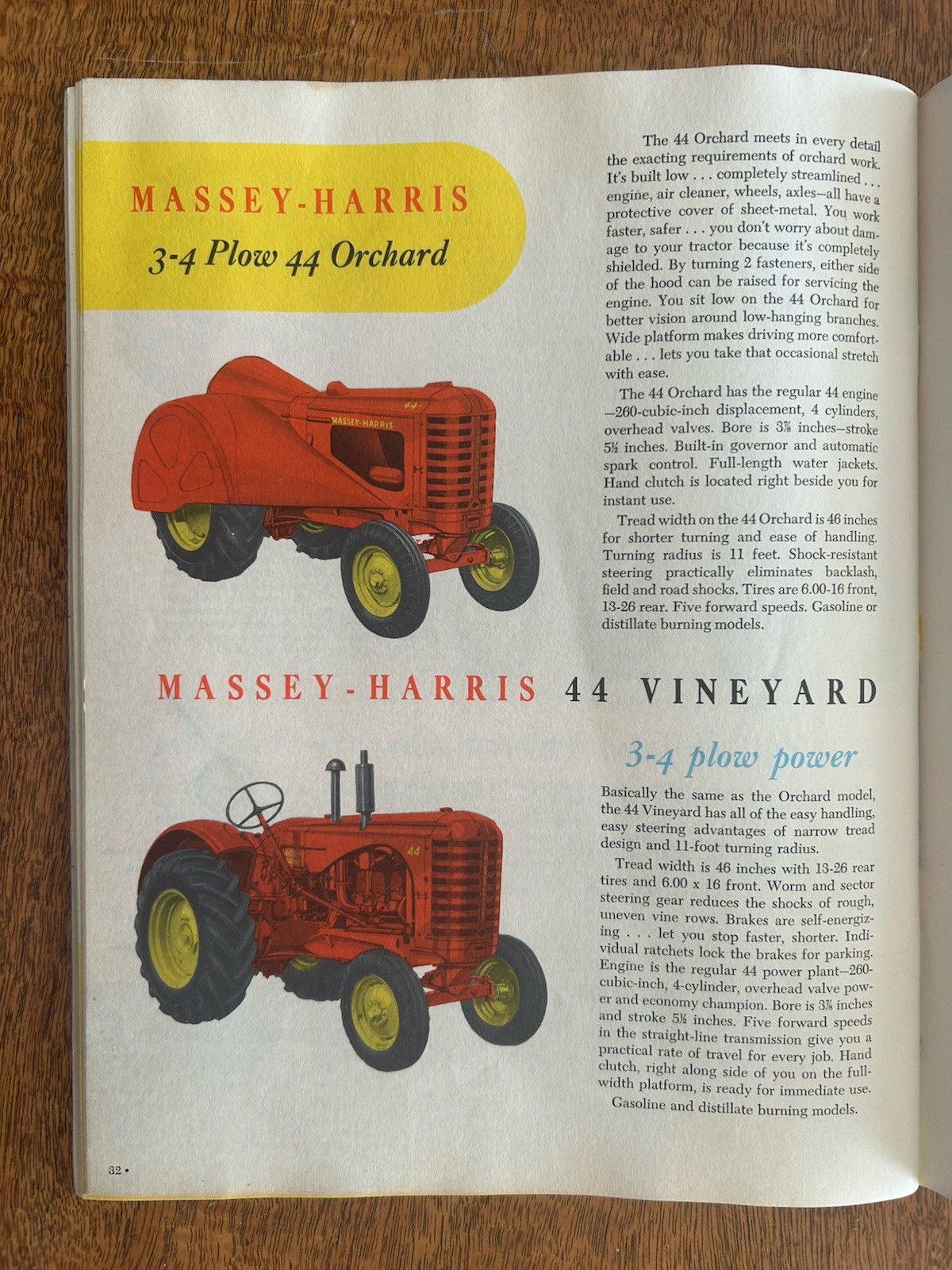 VINTAGE MASSEY HARRIS BUYERS Full Tractor GUIDE Orchard Hillside Rice CATALOG