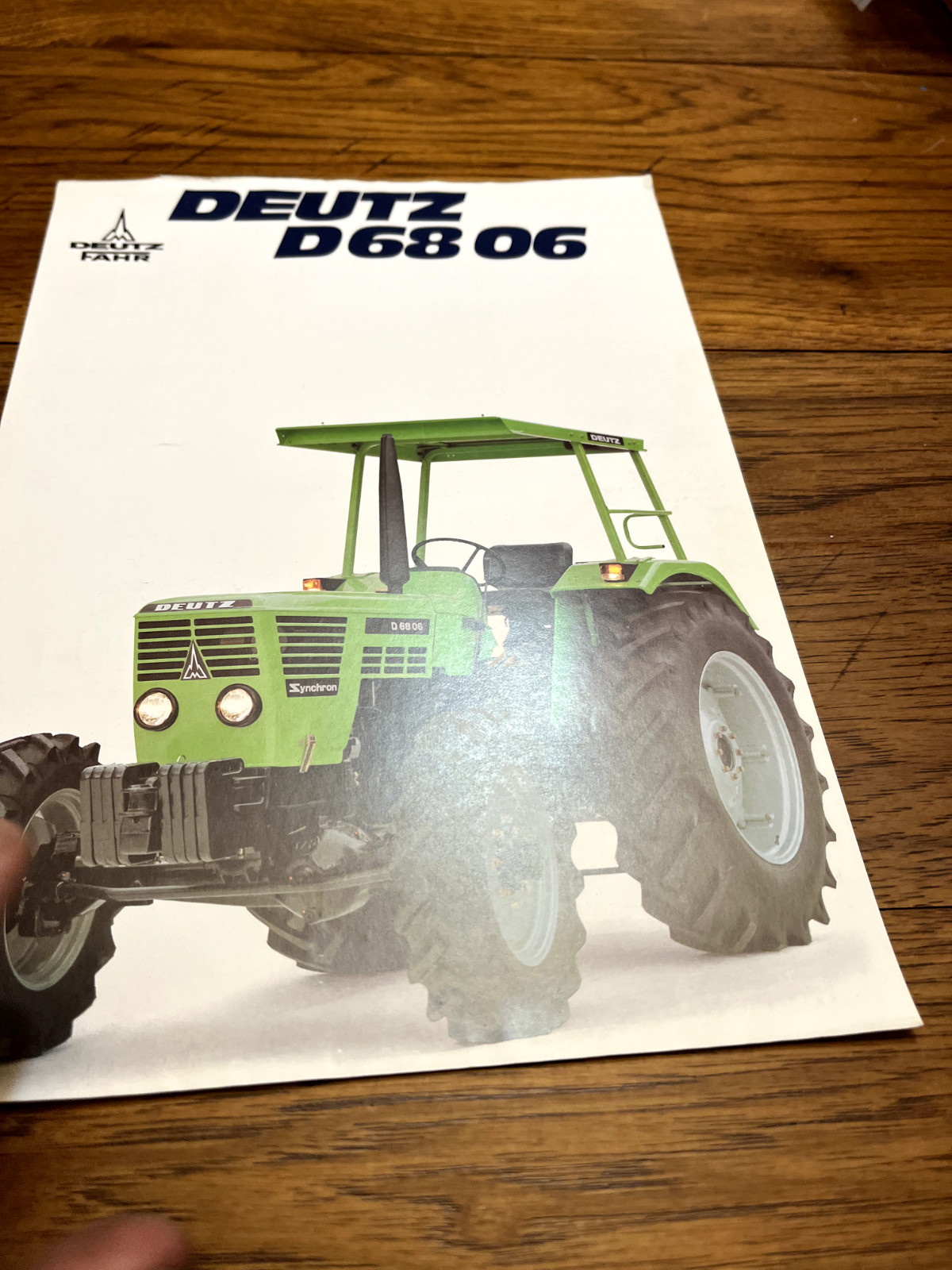 Deutz Fahr D68 06 Tractor For 1978 Brochure FCCA