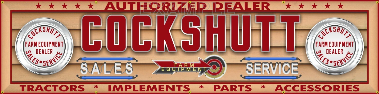 COCKSHUTT TRACTOR FARM DEALER LETTER SIGN REMAKE BANNER ART MURAL LARGE SIZES