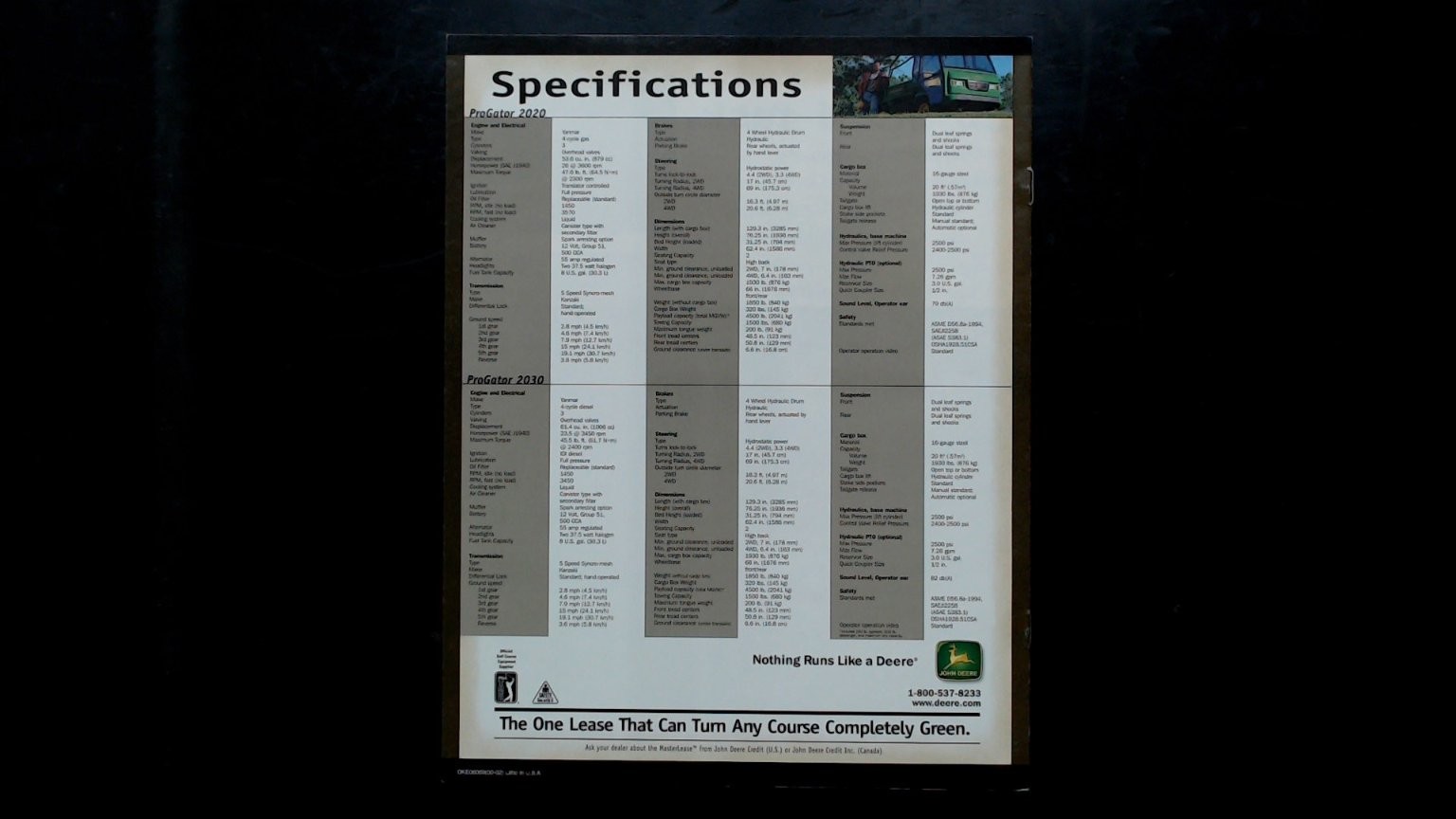 John Deere ProGator 2020 Agricultural Brochure Vintage Utility Vehicle