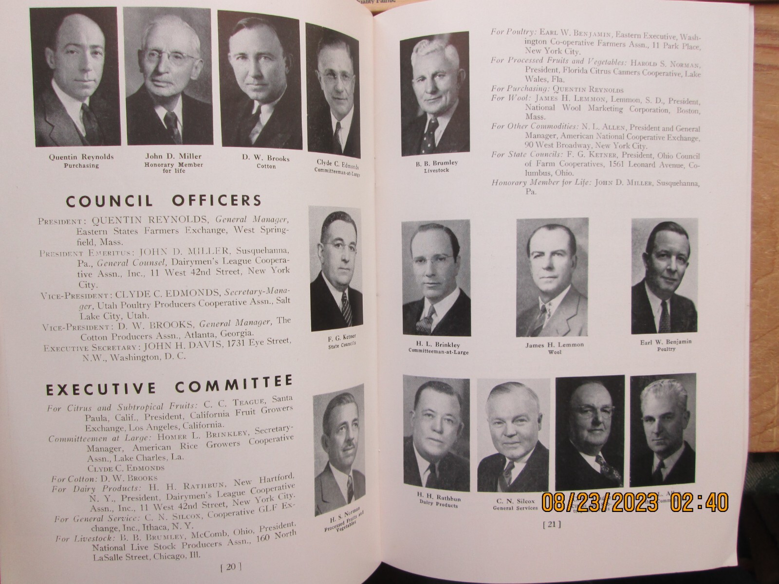 national Council of Farmer cooperatives Blue Book 1946