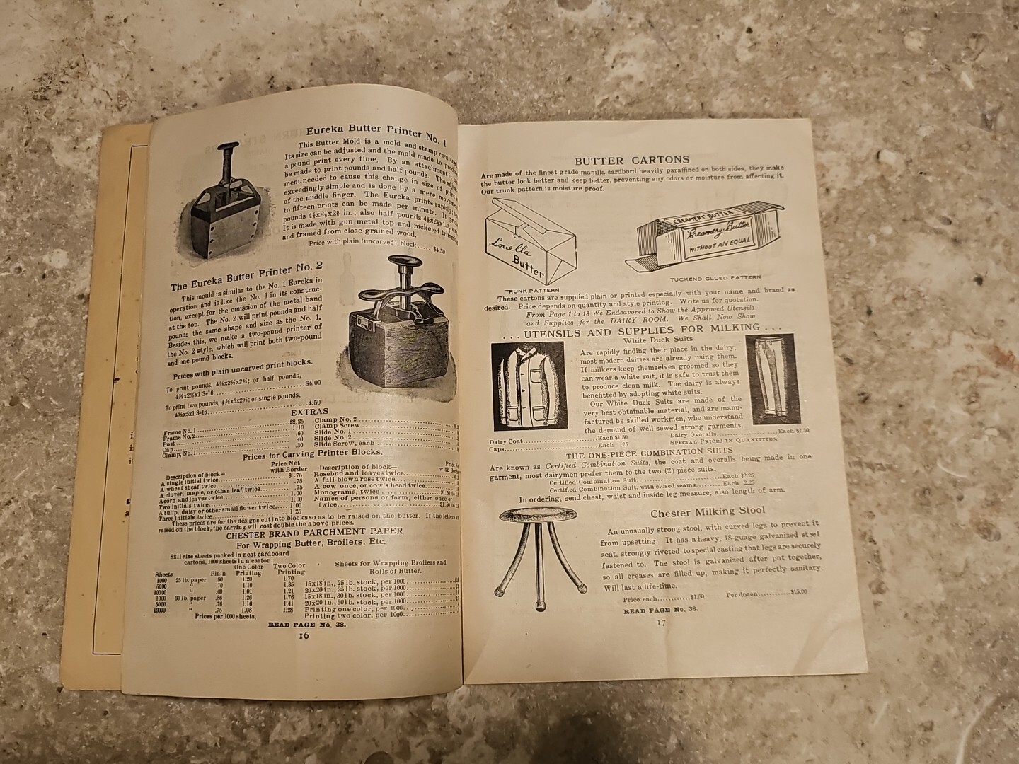 Root dairy supply catalog West chester pa milk cream separtor engine keystone