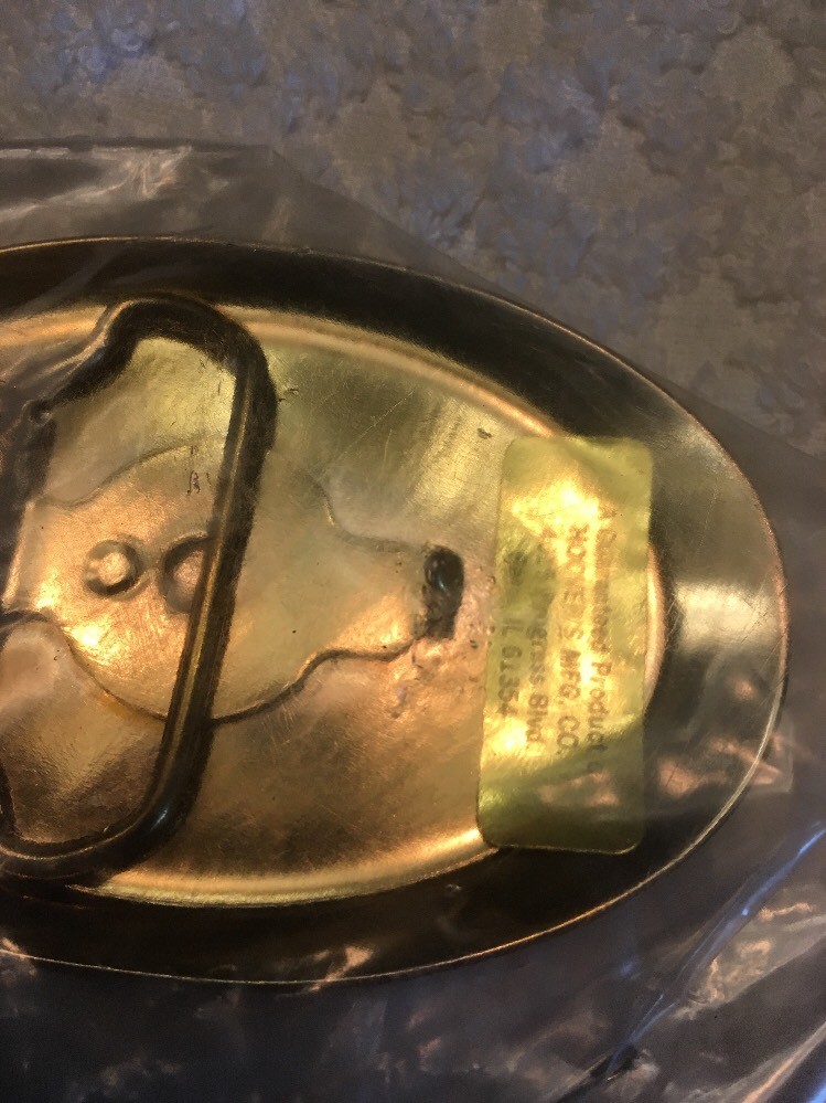 NEW UNOPENED « DROTT » HEAVY EQUIPTMENT COLLECTOR BELT BUCKLE~USA~HOOVER&rsquo;S MFG. CO