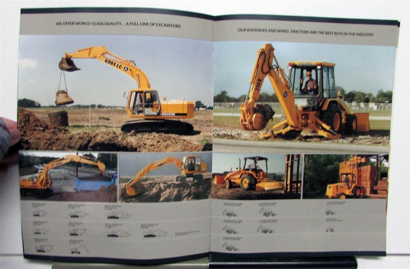 1989 John Deere Industrial Equipment Division Info Specs Construction Brochure